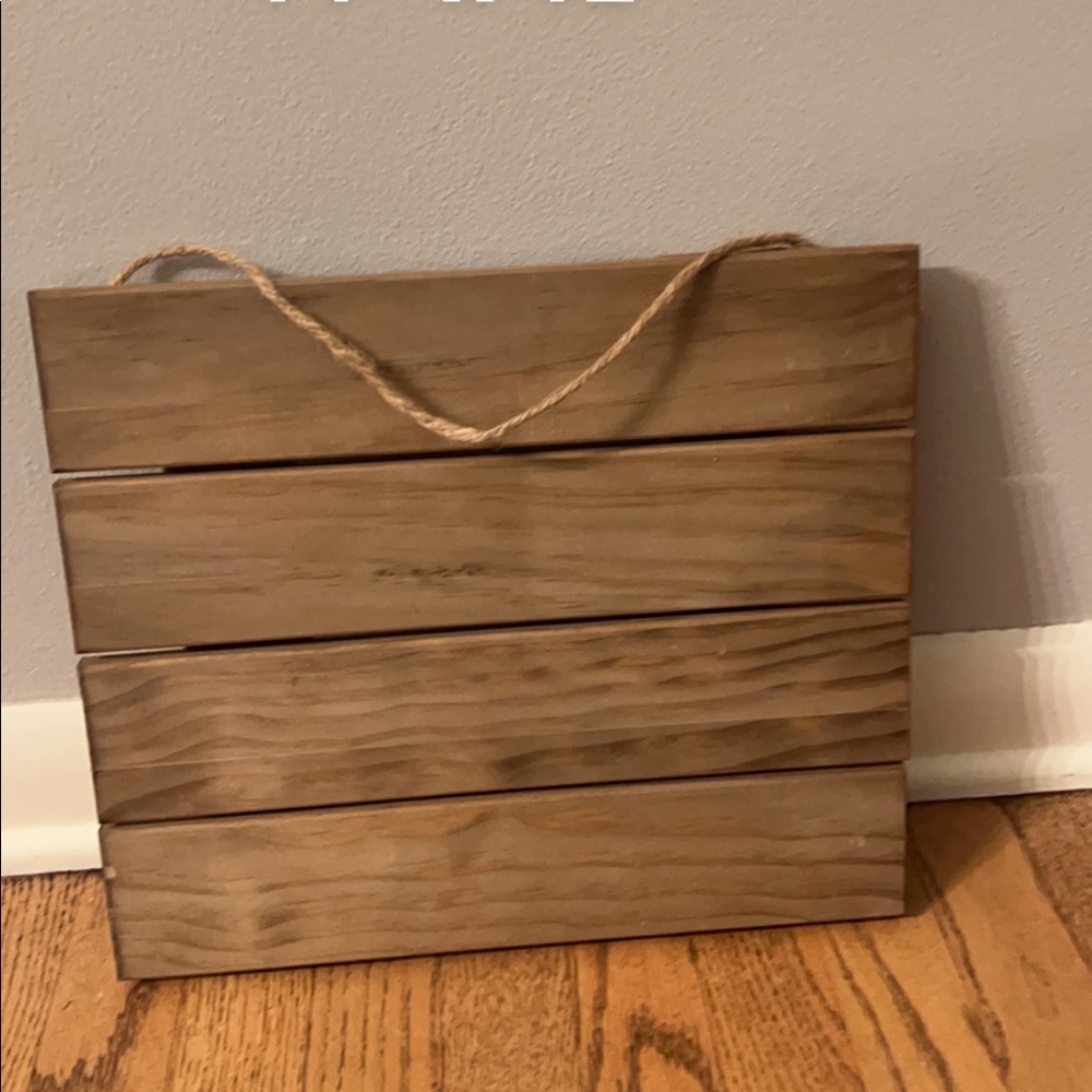 Wood plaque